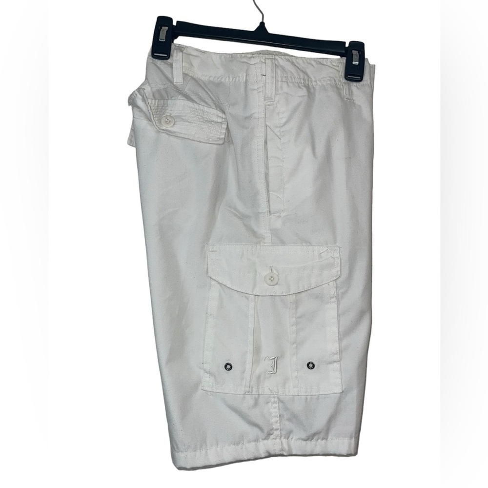 Indigo 30 white cotton cargo shorts. Size 34. GUC